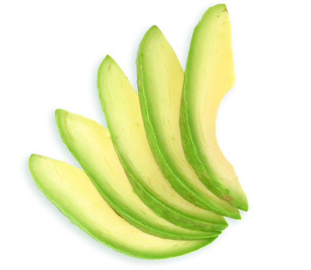 Avocado slices.